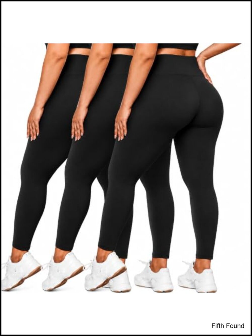 Plus Size Leggings High Waisted 4-Way Stretch Skinny Full Length